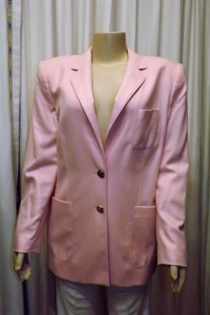 Escada Zegna Pink Tweed Jacket, Size 40: Escada Zegna Pink Tweed Jacket, Size 40