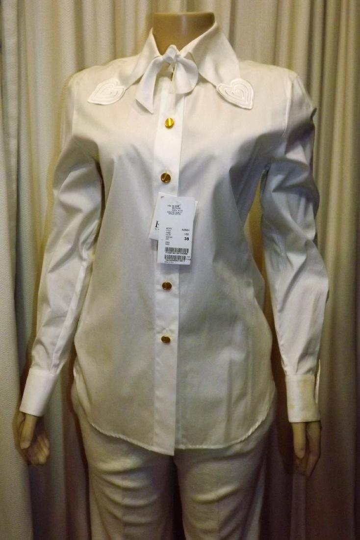 Escada Size 38 White Blouse, New With Tags (1 of 3)