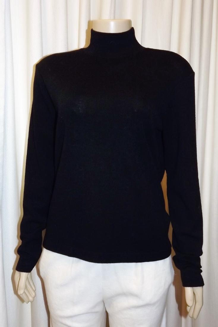 Lauren by Ralph Lauren, Black Turtleneck, 100% Wool, (1 of 2)
