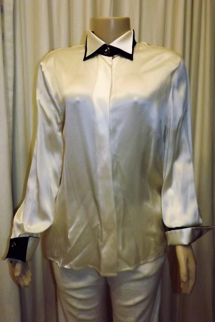 St. John Italian Silk Blouse, Size 10 (1 of 2)