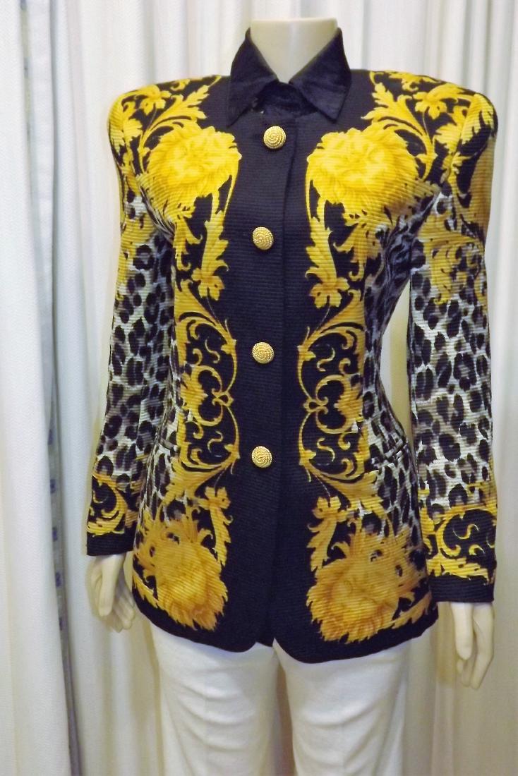 Escada 100% Silk Blouse and Jacket, Size 36 (1 of 3)