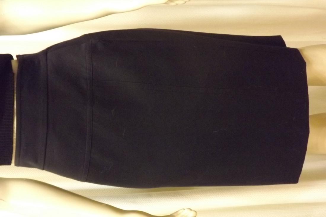 Escada Black Knee Length Wool Skirt, Size 42: Escada Black Knee Length Wool Skirt, Size 42