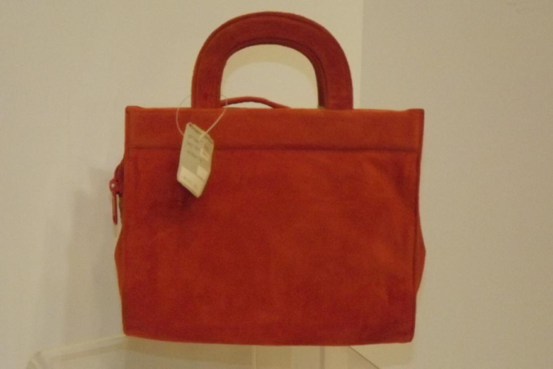Maison Blanche DKNY Orange Suede Purse, New with Tags,: Maison Blanche DKNY Orange Suede Purse, New with Tags, Rfetail $165