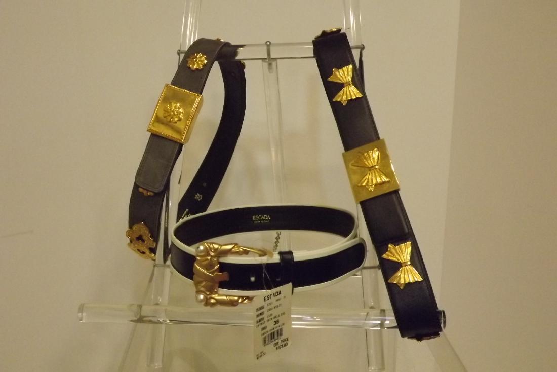 3 Escada Belts, size 38, 1 New with Tags Retail 128 (1 of 2)