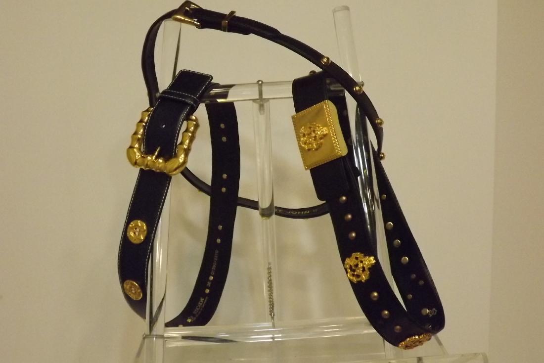 Two Escada Belts, Size 36, With one St John (1 of 1)