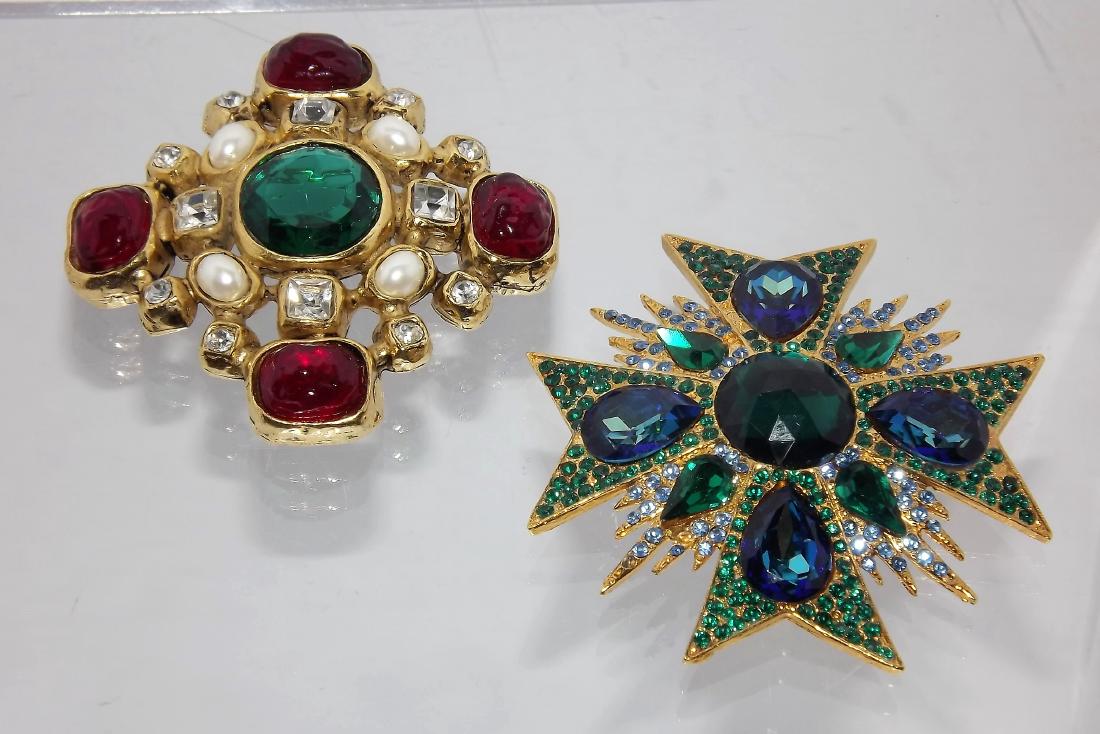 Two Costume Brooches of Award, Medal Design, 1 (1 of 1)