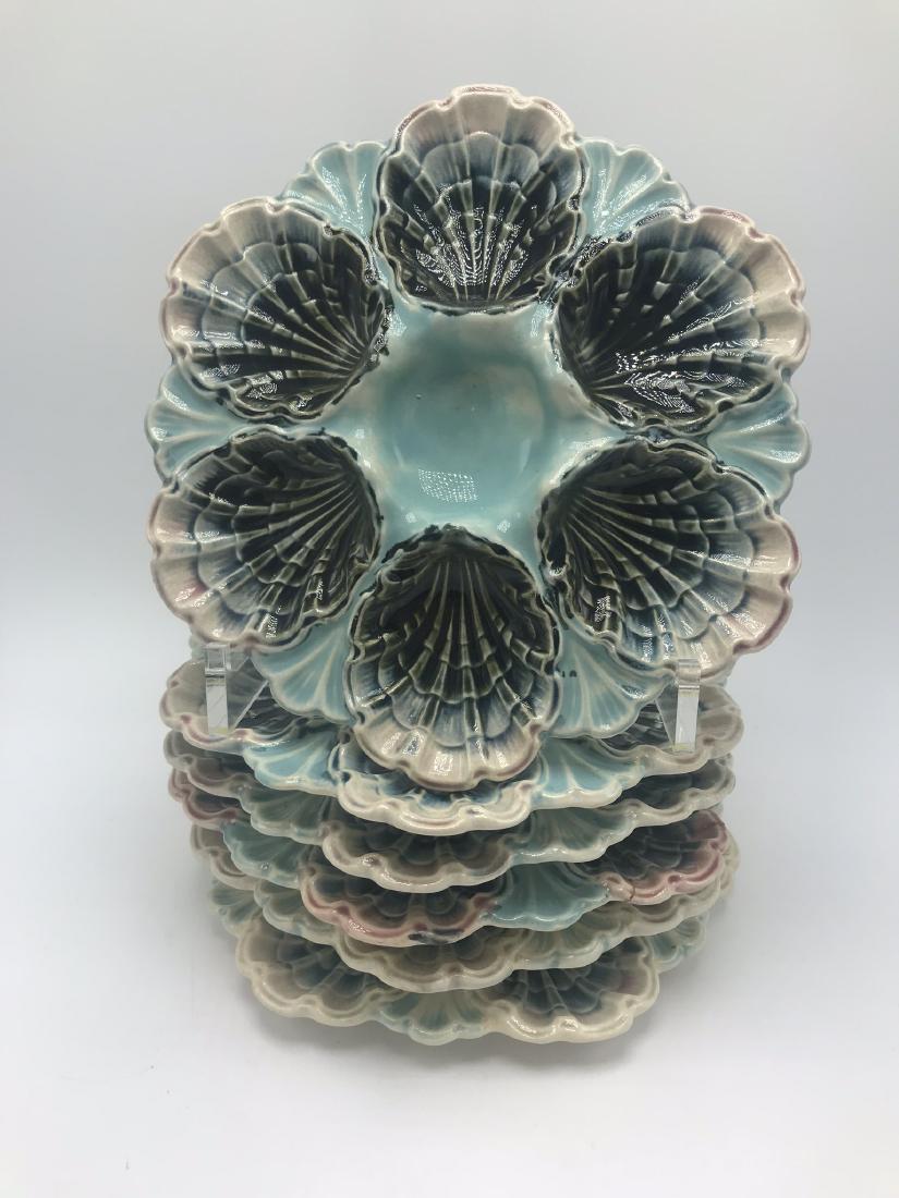 Set of 6 French Oyster Plates (1 of 3)