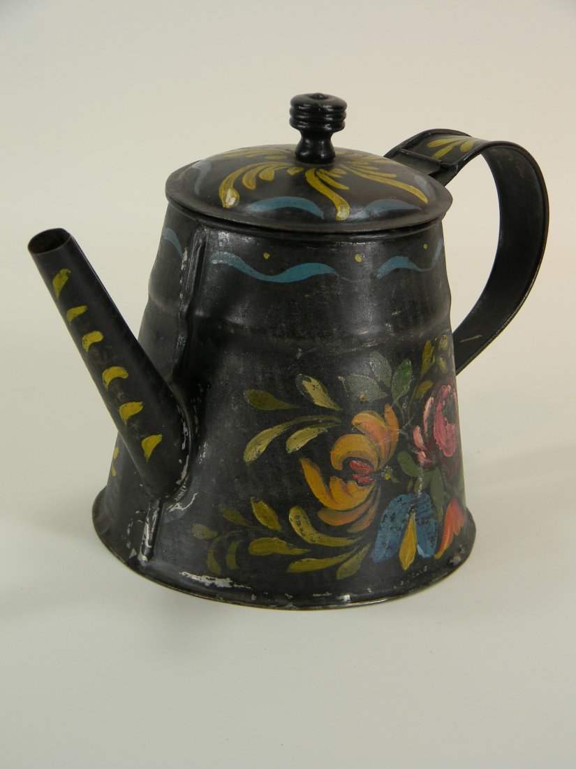 Tole pitcher.: Tole pitcher.