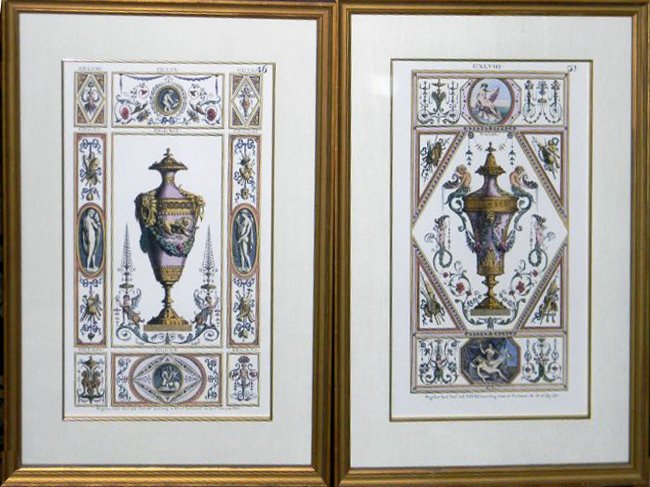 Pair Neo-Classical style prints.: Pair Neo-Classical style prints.