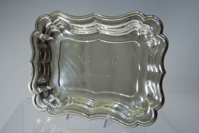 Sterling Silver Rectangular Dish made by Battuto (1 of 3)