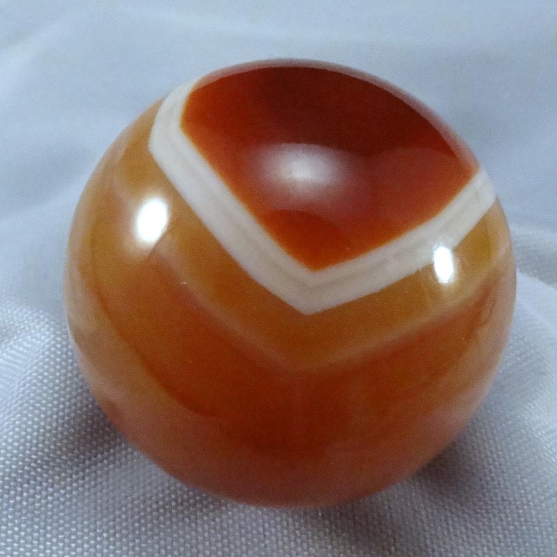 .NON-GLASS HANDMADE, Agate. M 9.9. 7/8". (1 of 4)