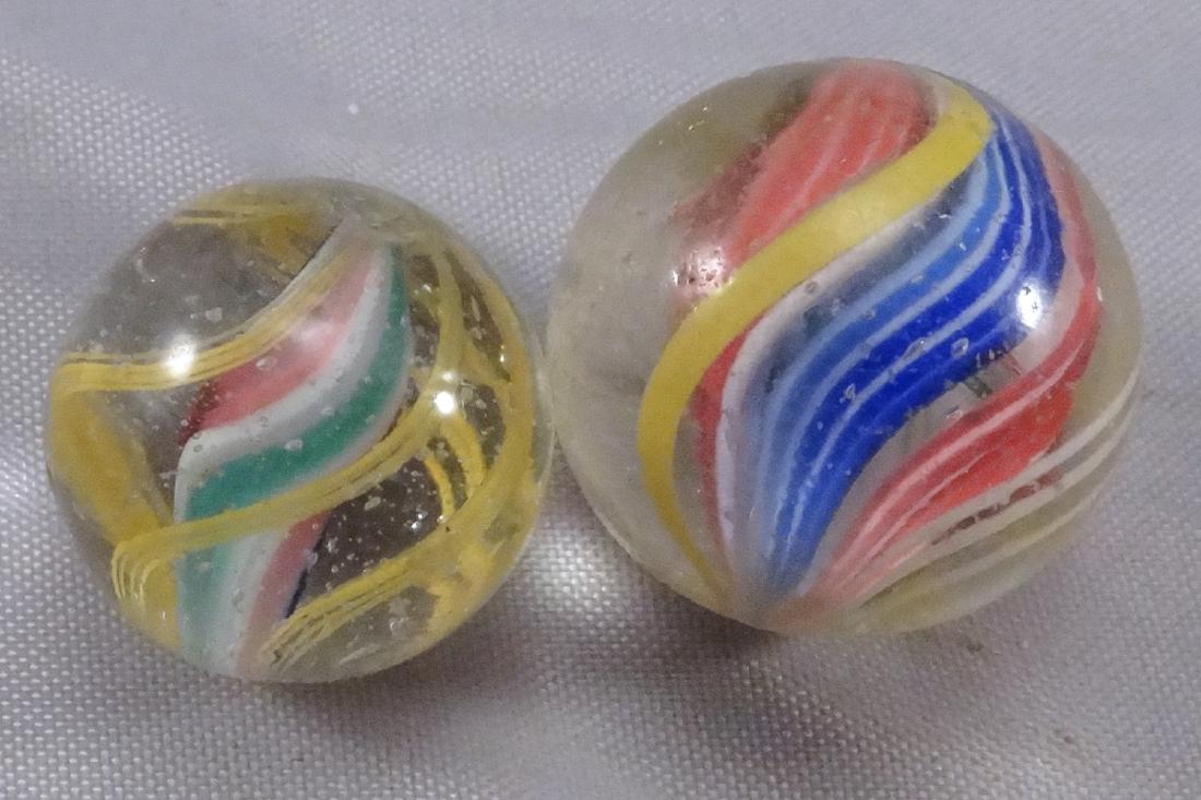 .SWIRL, Solid Core. 2 Marbles. (1 of 1)