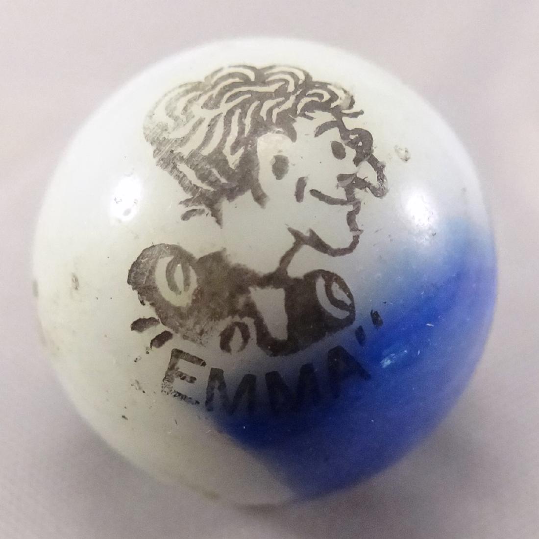 . PELTIER GLASS COMPANY, Character marble (comic). (1 of 2)