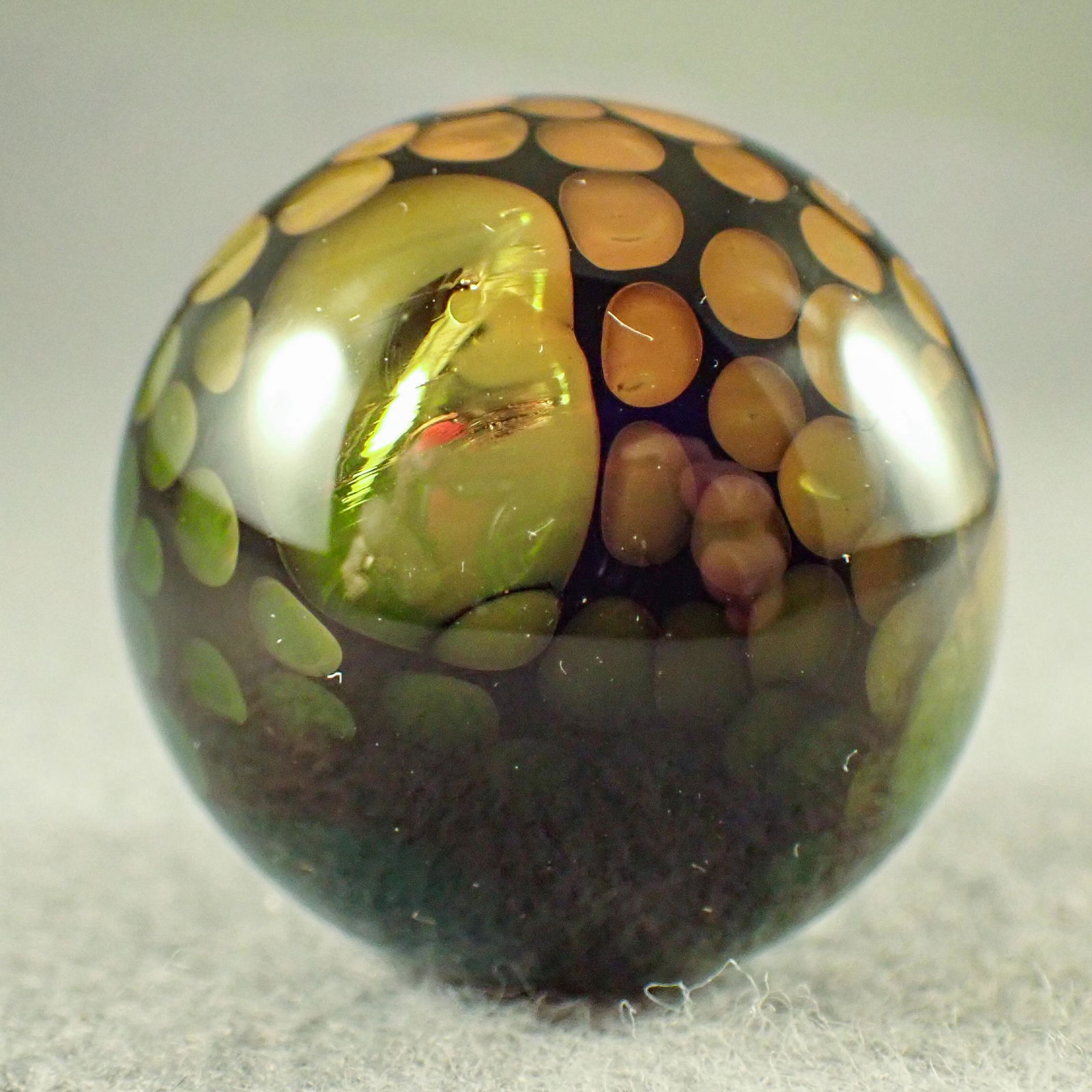 Marbles. CONTEMPORARY HANDMADE, Kevin O'Grady. 1-7/16". (1 of 7)