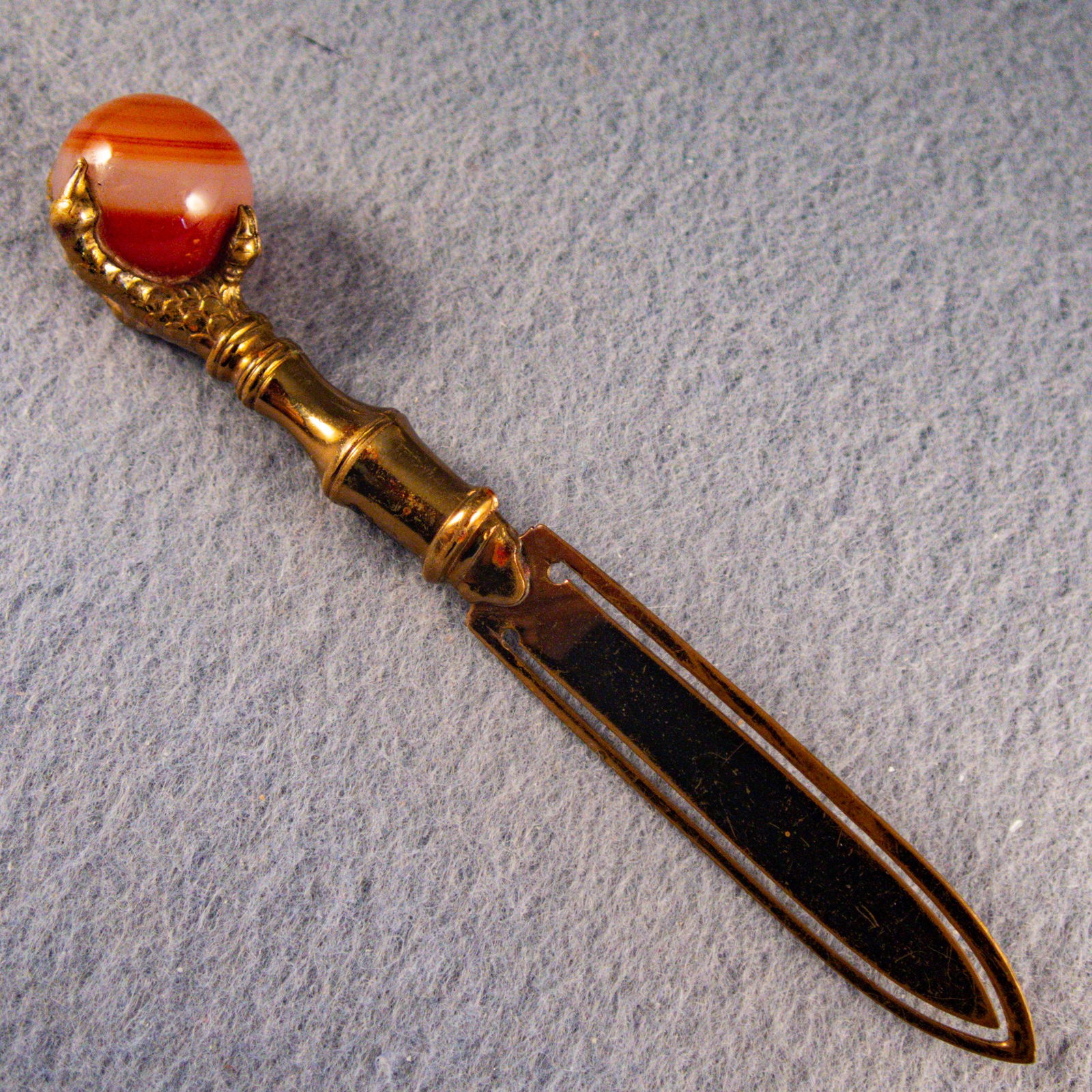 Marbles. MISCELLANEOUS, Bookmark. Victorian Agate. (1 of 3)