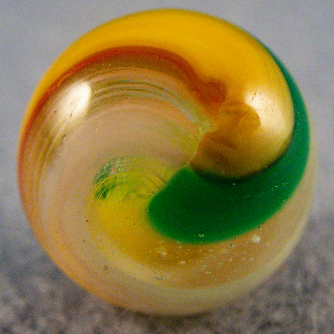 Marbles. AKRO AGATE COMPANY, Popeye Corkscrew. 21/32". Mint(-) (9.2). (1 of 6)