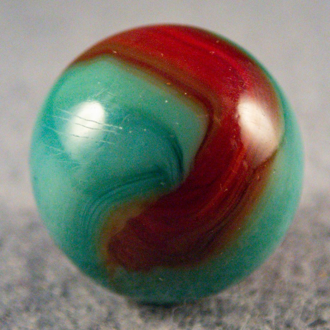 Marbles. AKRO AGATE COMPANY, Corkscrew. 23/32". Mint (9.9). (1 of 6)