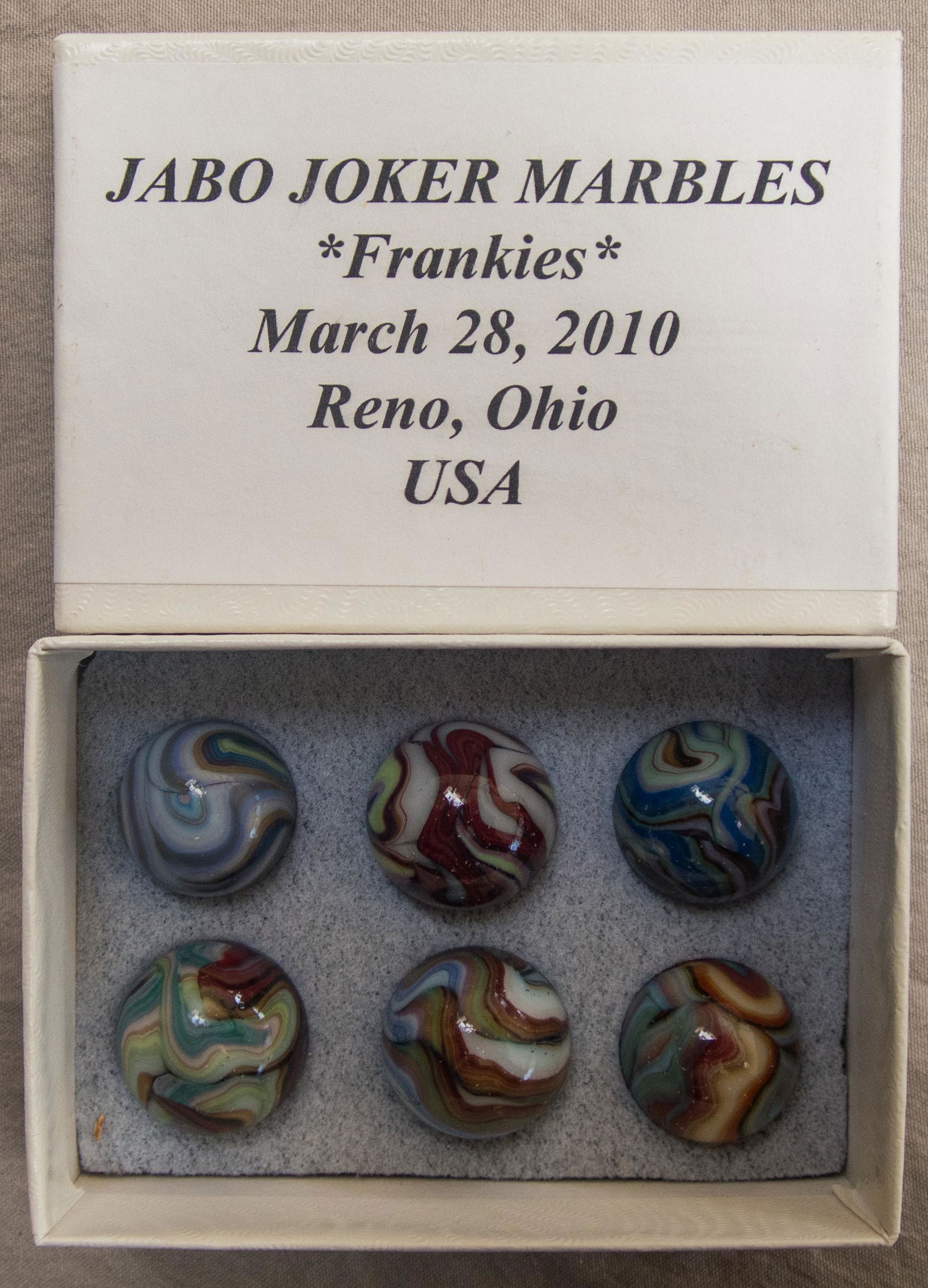 Marbles: JABO Inc. Special Run marbles. (1 of 2)