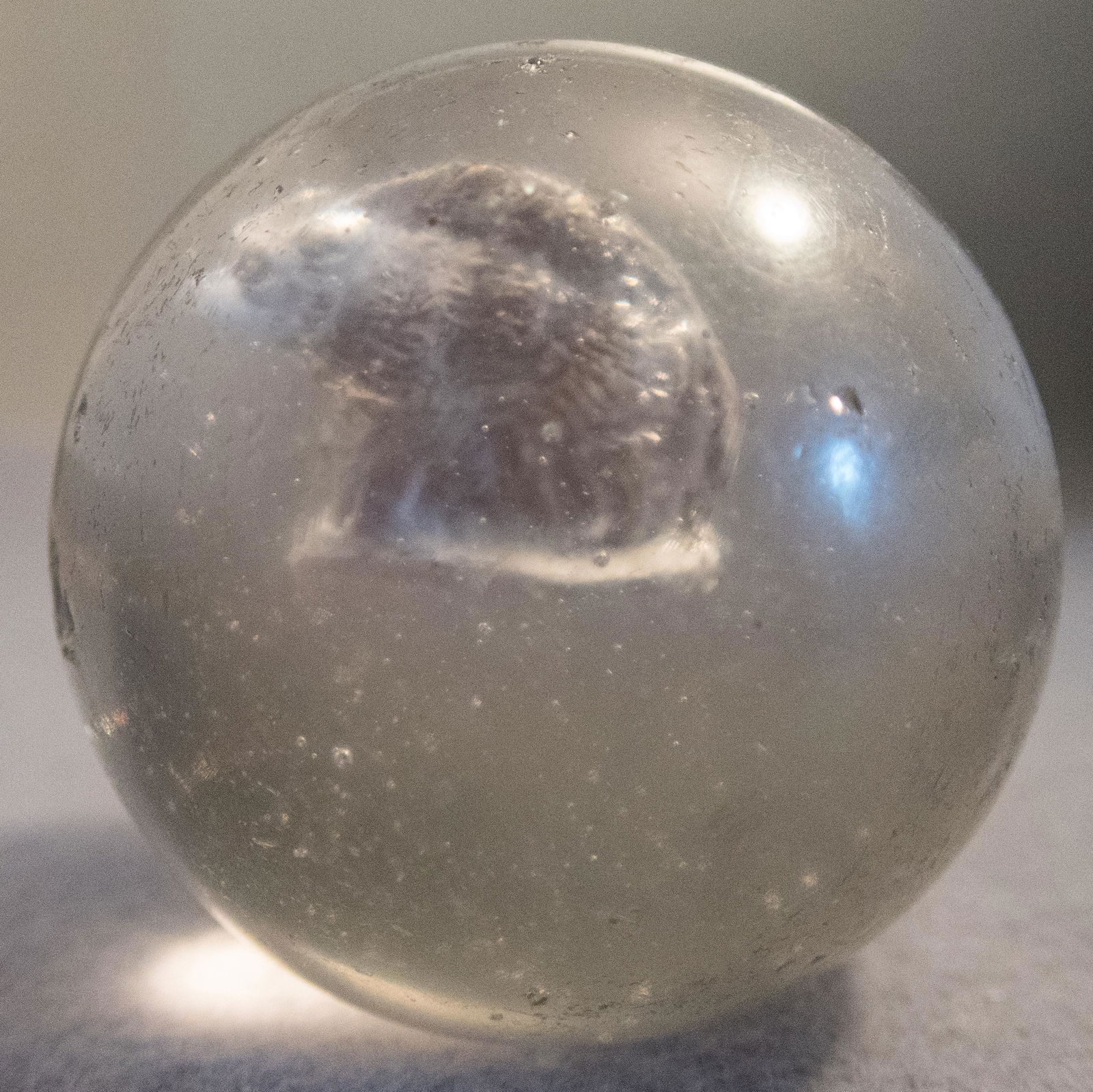 Marbles: SULPHIDE. Razorback. 2-1/16". Good(+) (7.8). (1 of 6)