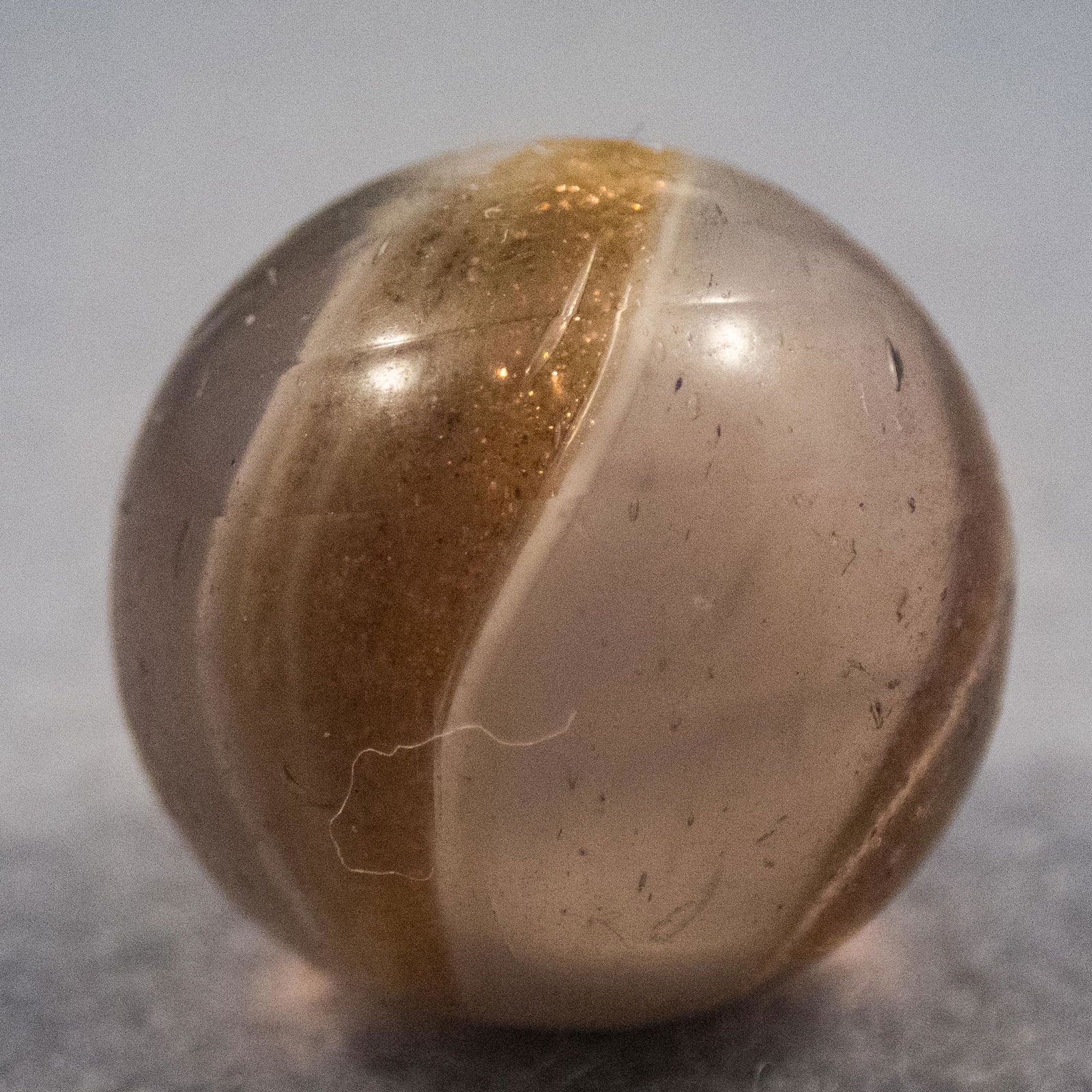 Marbles: LUTZ, Ribbon Core. 11/16". Near Mint(+) (8.8). (1 of 6)