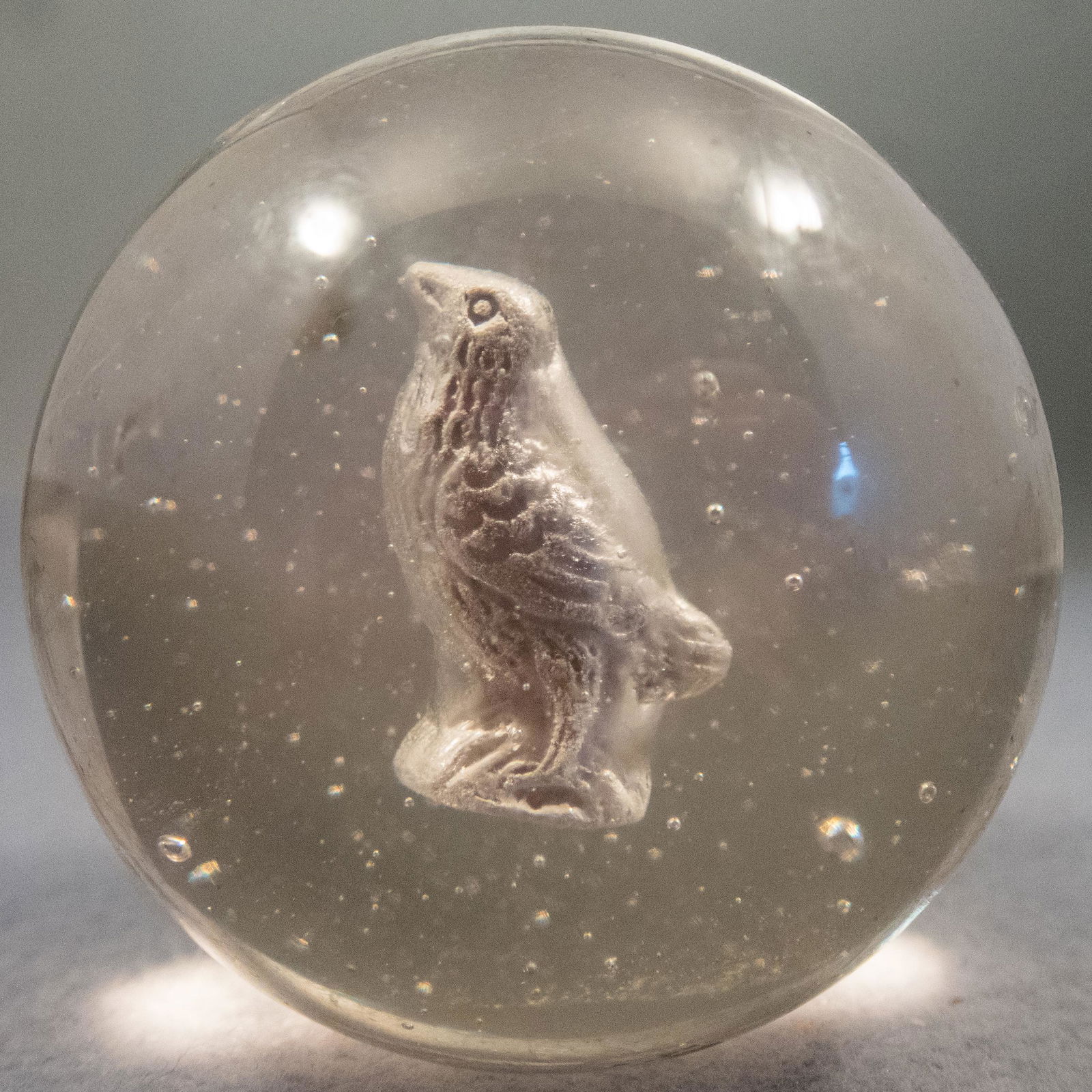 Marbles: SULPHIDE. Songbird. 2-1/8". Near Mint (8.3). (1 of 6)