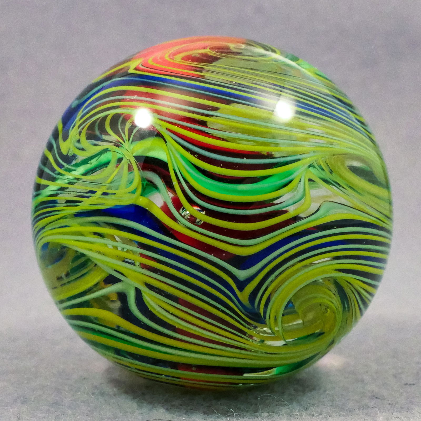 Marbles: CONTEMPORARY HANDMADE, William Murray. 1-11/16". Mint (9.9). (1 of 7)