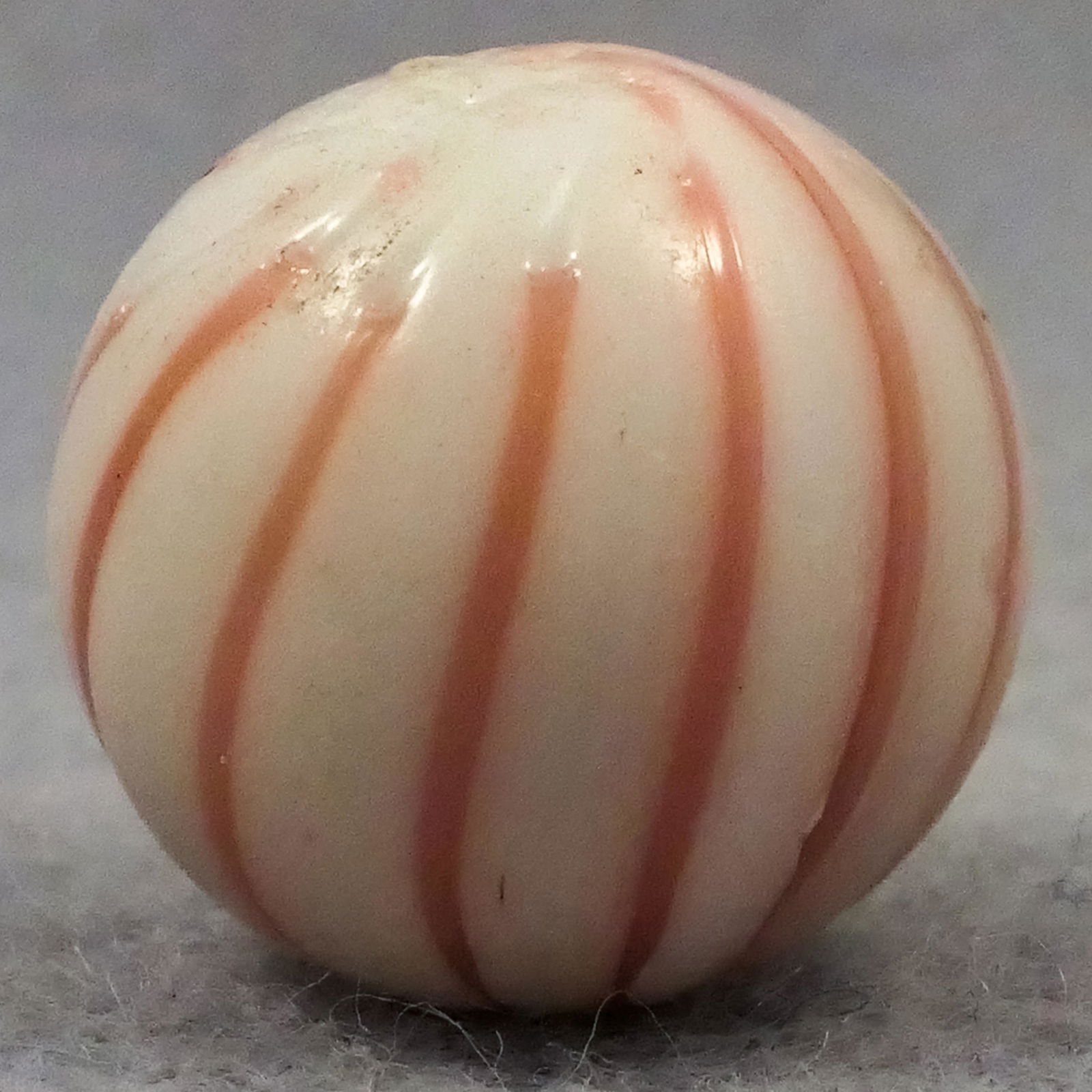 Marbles: OTHER HANDMADE, Clambroth. 23/32". Mint (9.5). (1 of 6)