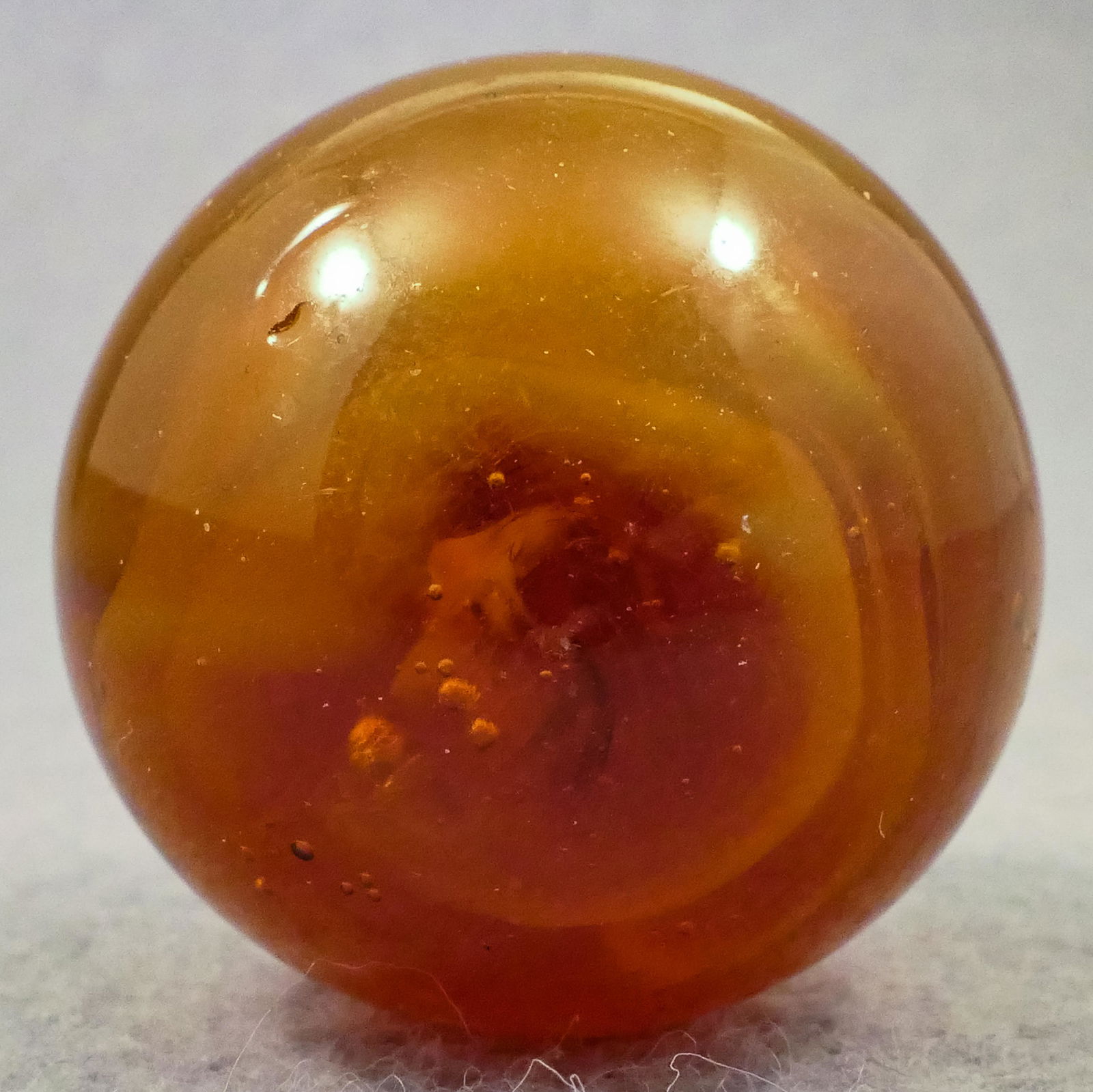 Marbles: M.F. CHRISTENSEN & SON COMPANY, Slag. 1-3/16". Near Mint(+) (8.9). (1 of 5)