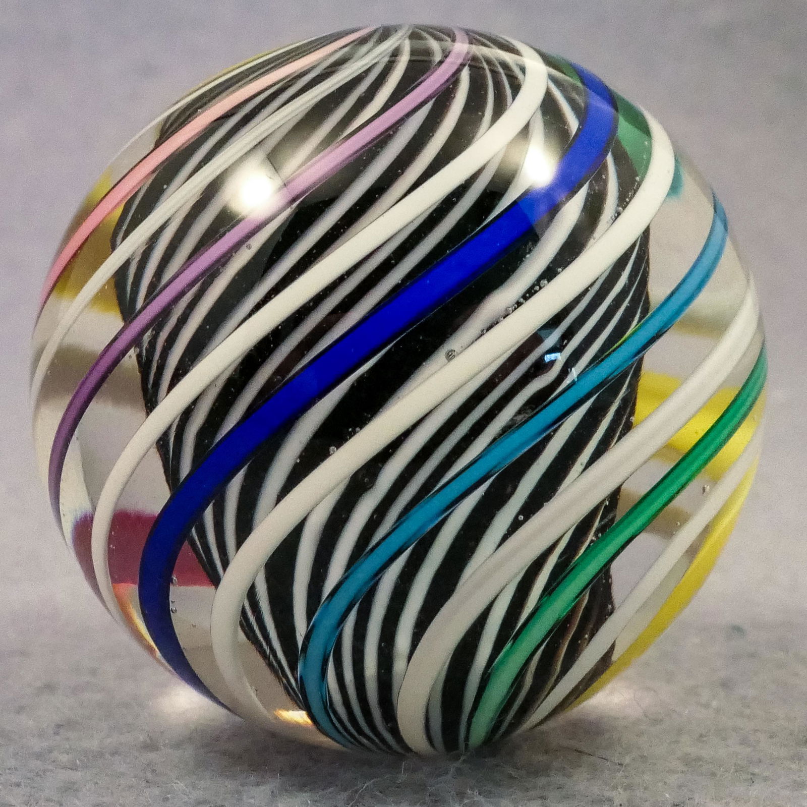 Marbles: CONTEMPORARY HANDMADE, Jody Fine. 1-5/16". Mint (9.9). (1 of 6)