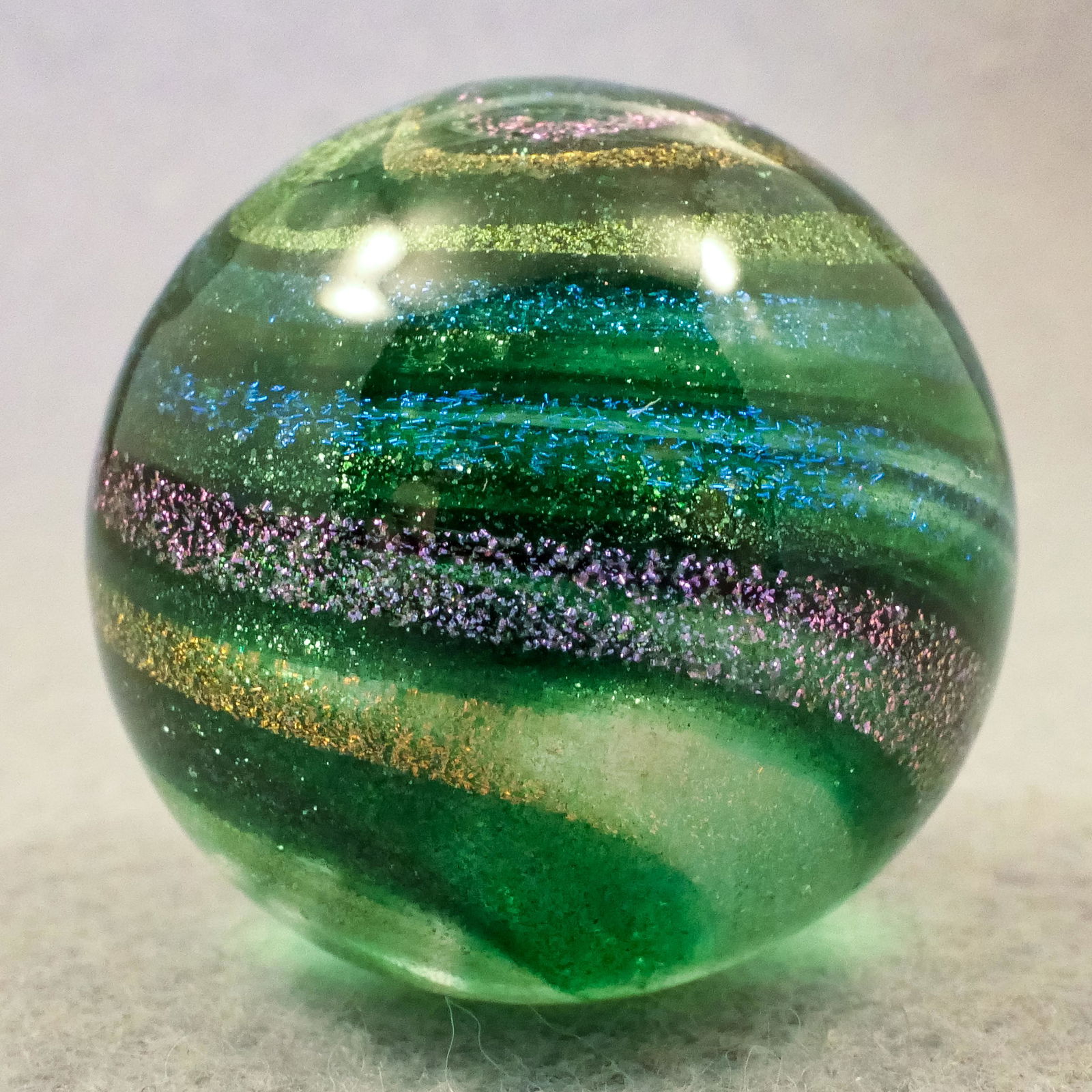 Marbles: CONTEMPORARY HANDMADE, N. David Rosenfeldt. 1-1/4". Mint (9.9). (1 of 7)