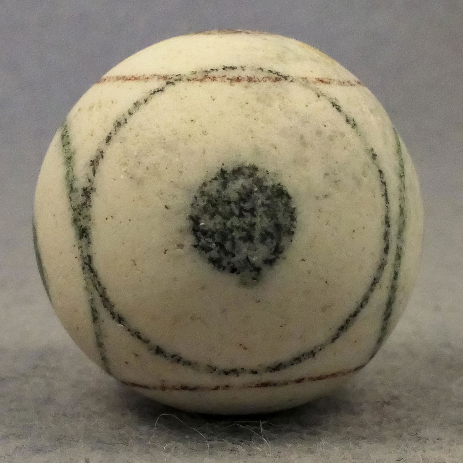 Marbles: NON-GLASS HANDMADE, China. 1". Mint (9.9). (1 of 6)