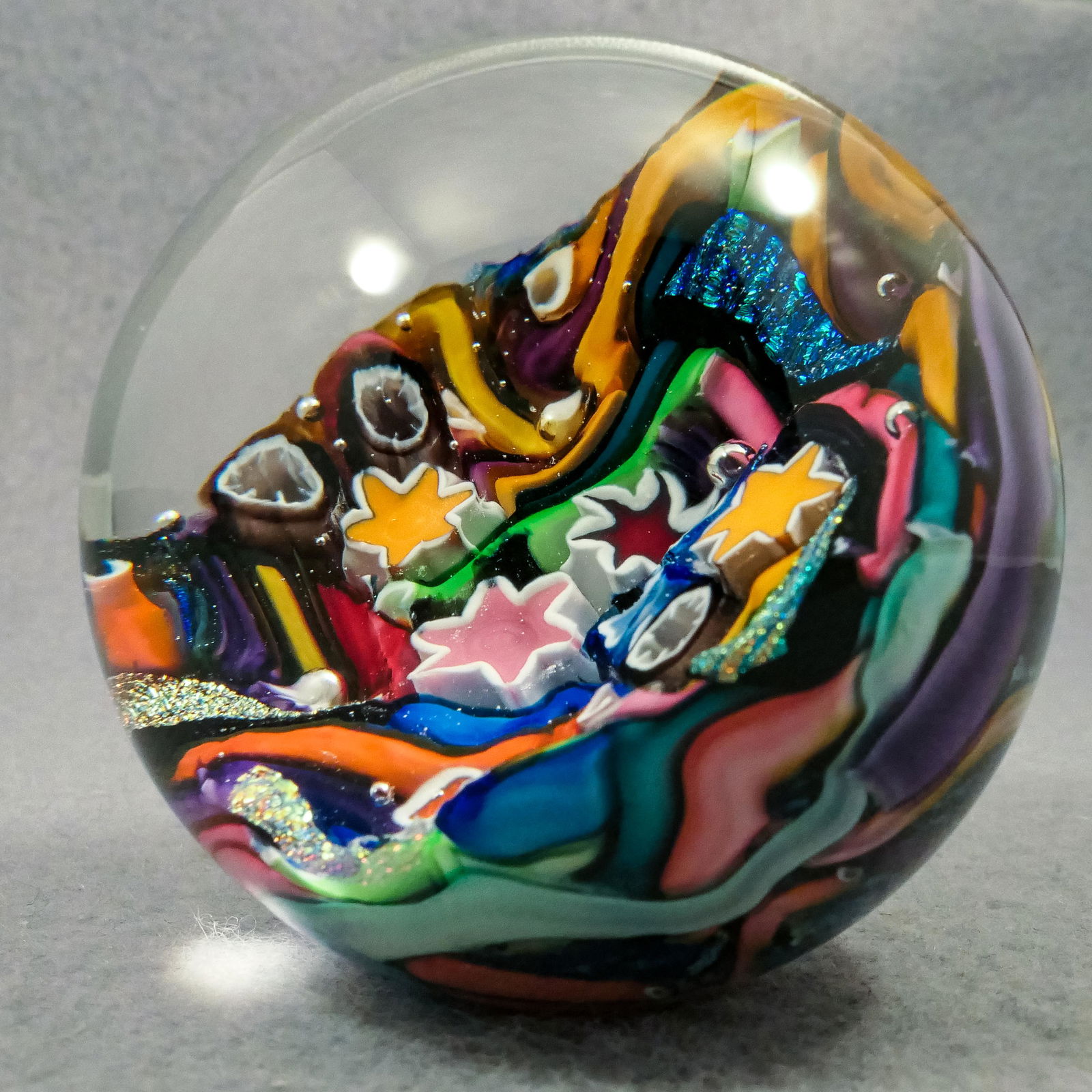 Marbles: SULPHIDE, Doug Sweet. 2-1/8". Mint (9.9). (1 of 8)