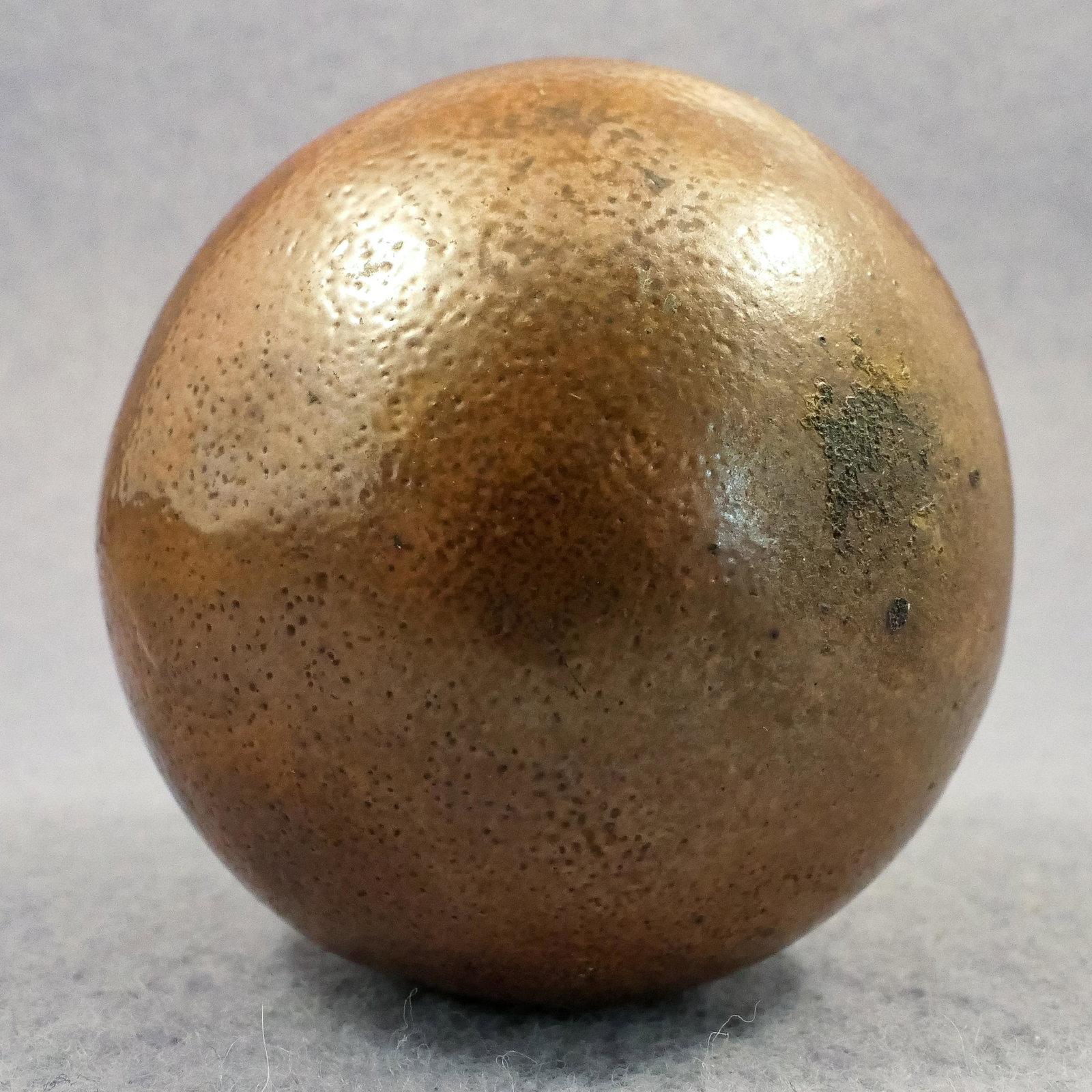 Marbles: NON-GLASS HANDMADE, Stoneware. 1-15/16". Mint (9.9). (1 of 6)