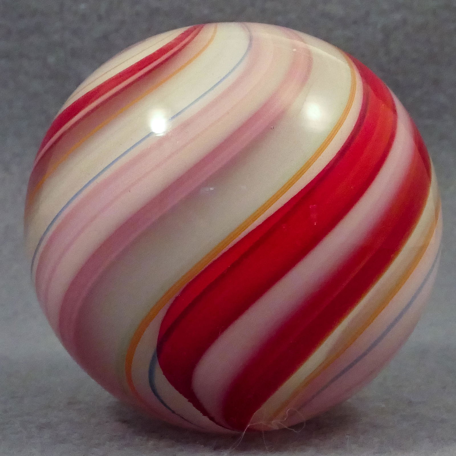 Marbles: CONTEMPORARY HANDMADE, Gibson Glass. 2-1/16". Mint (9.9). (1 of 6)