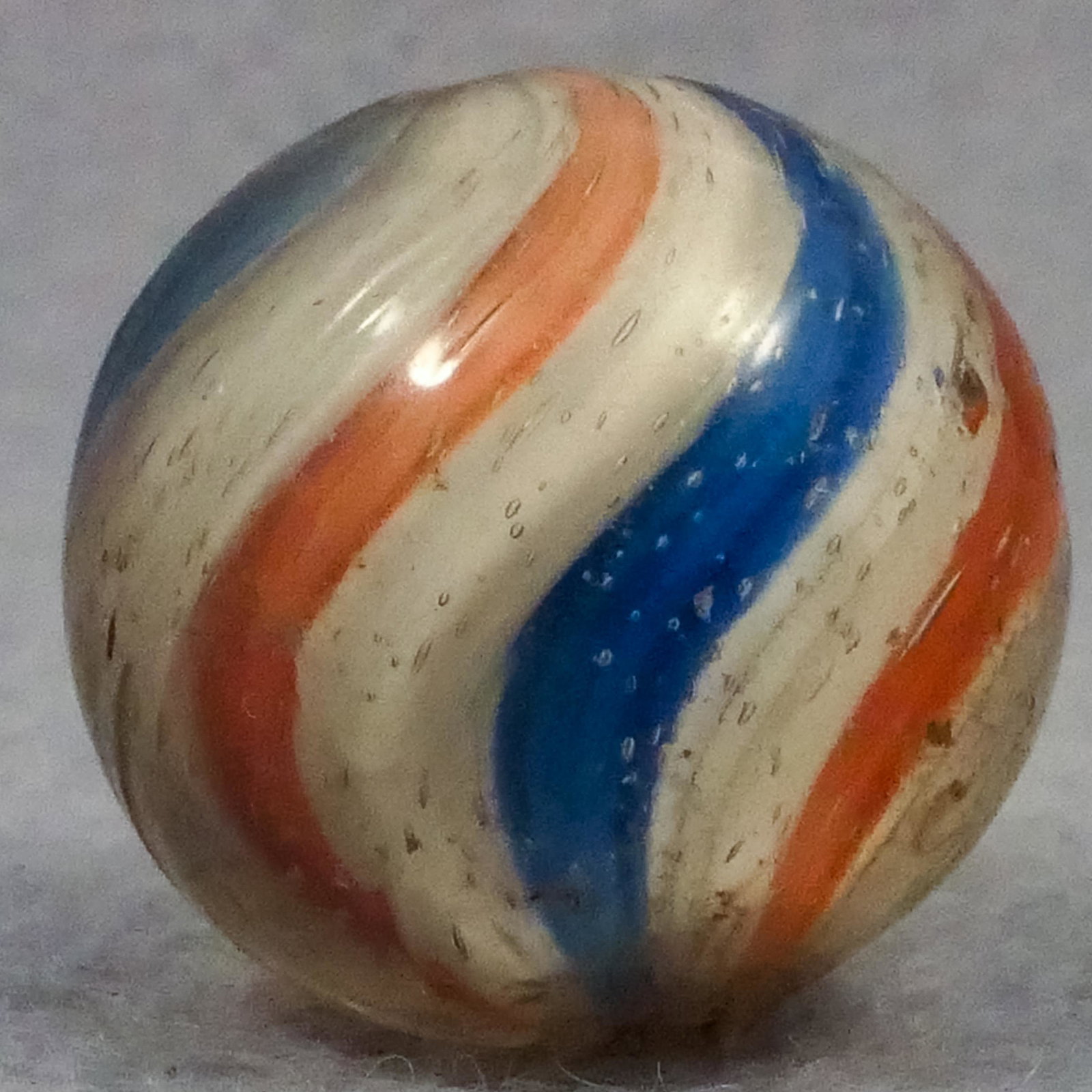 Marbles: SWIRL, Peppermint. 25/32". Mint(-) (9.2). (1 of 6)