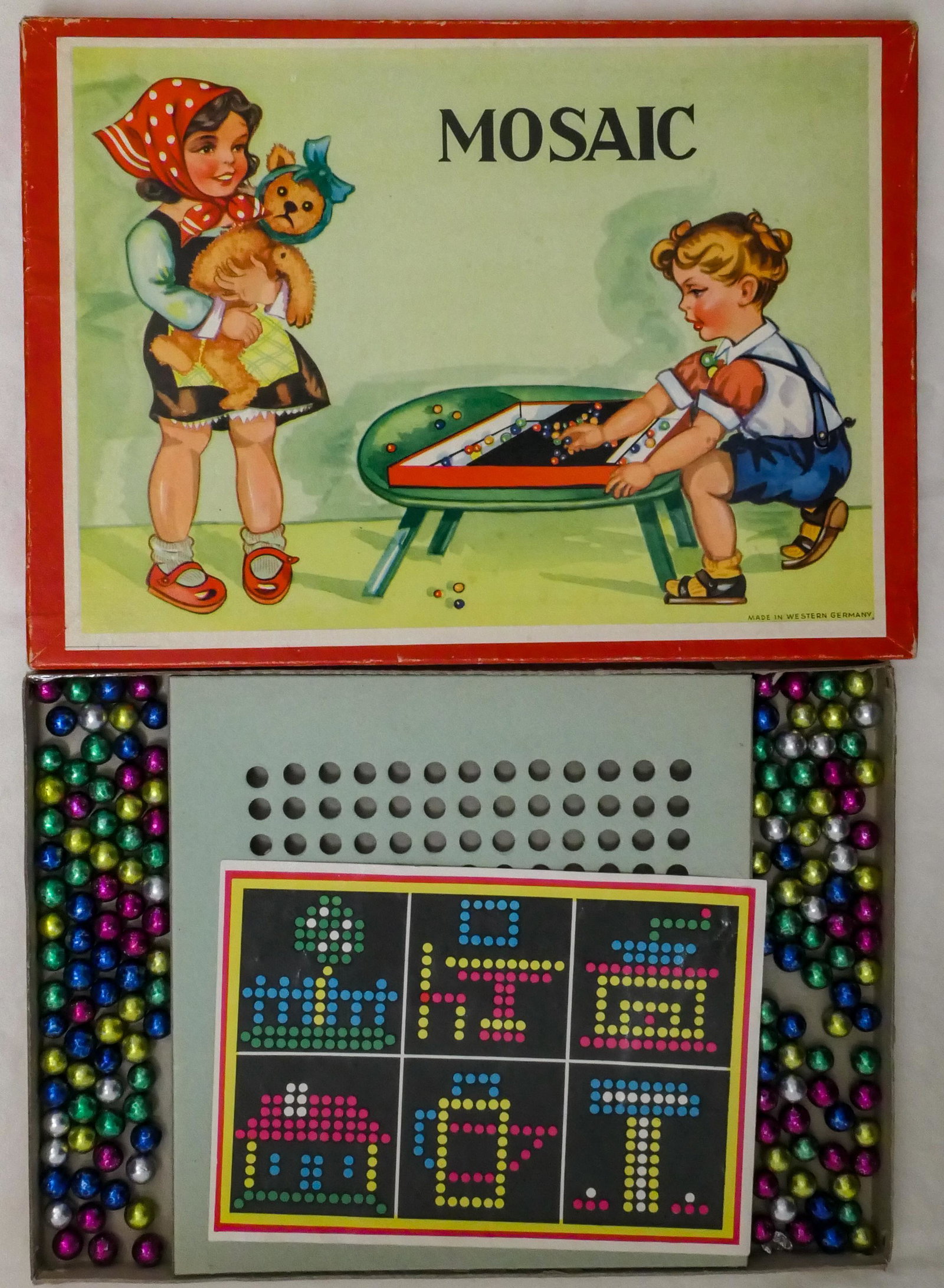 Marbles: NON-GLASS HANDMADE, Original Package. Mosaic. (1 of 3)