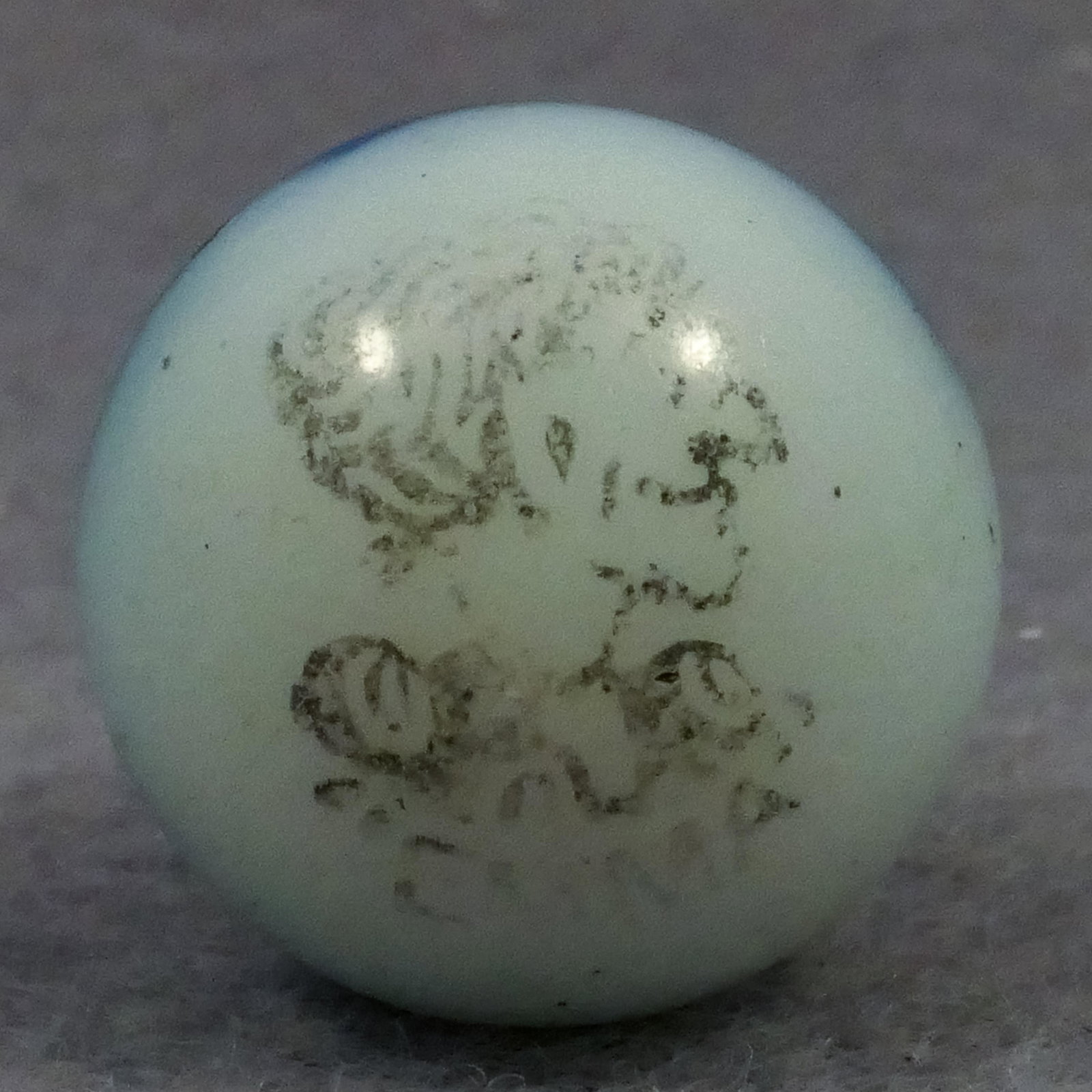 Marbles: PELTIER GLASS COMPANY, Comic. Emma. 21/32". Near Mint(+) (8.9). (1 of 4)