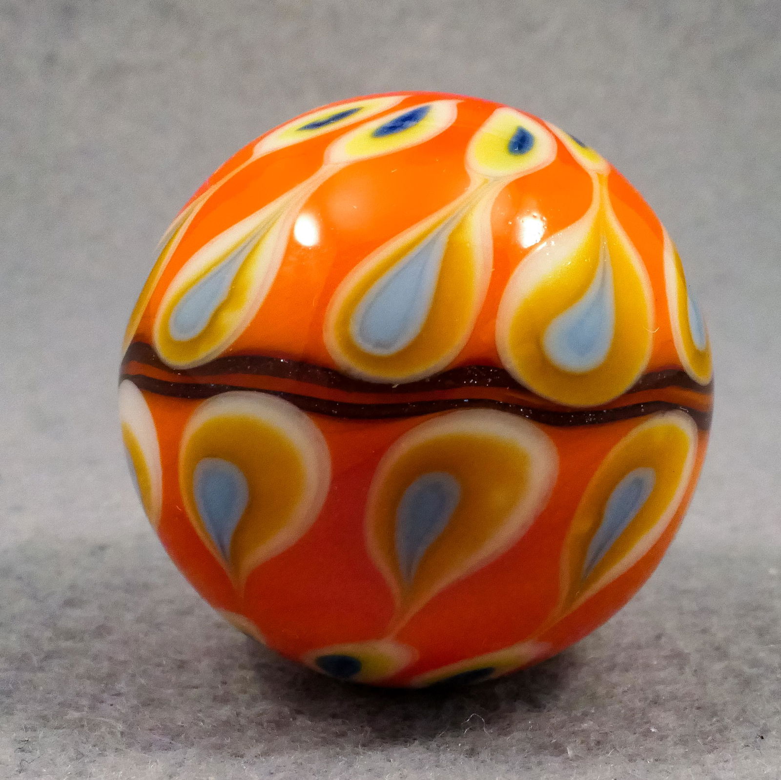 Marbles: CONTEMPORARY HANDMADE, Greg Hoglin. 1-3/16". Mint (9.9). (1 of 6)