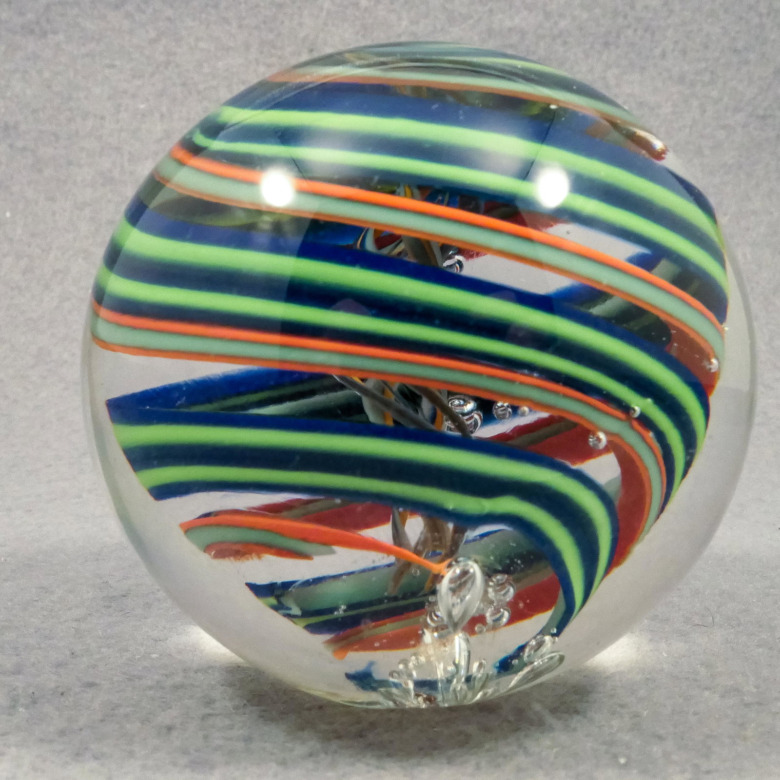 Marbles: CONTEMPORARY HANDMADE. 2-1/16". Mint (9.9). (1 of 6)