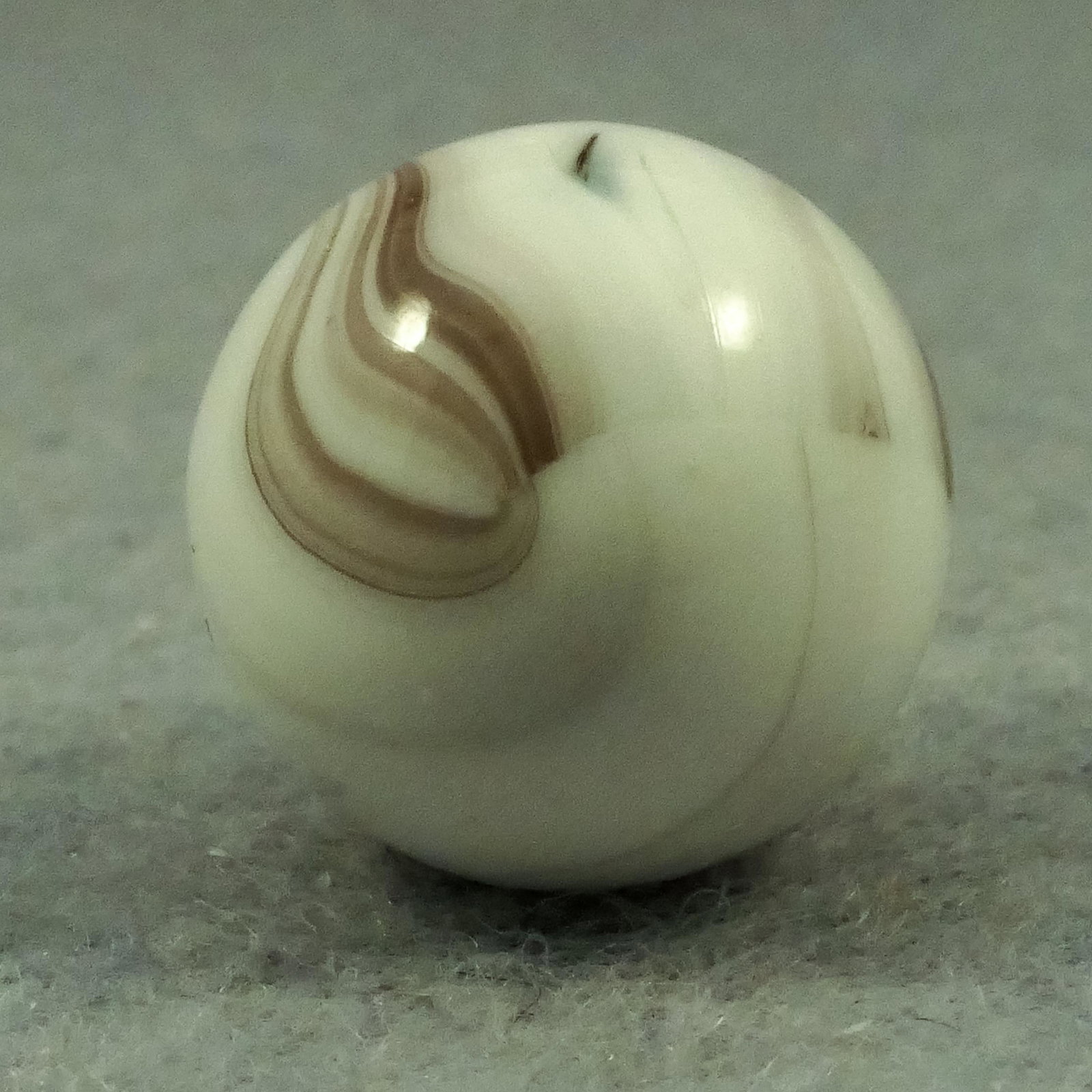 Marbles: CHRISTENSEN AGATE COMPANY, Striped Opaque. 9/16". Mint (9.9). (1 of 7)