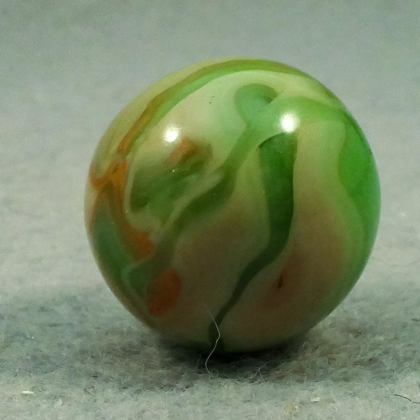 Marbles: CHAMPION AGATE COMPANY, Swirl. 19/32". Mint (9.9). (1 of 6)