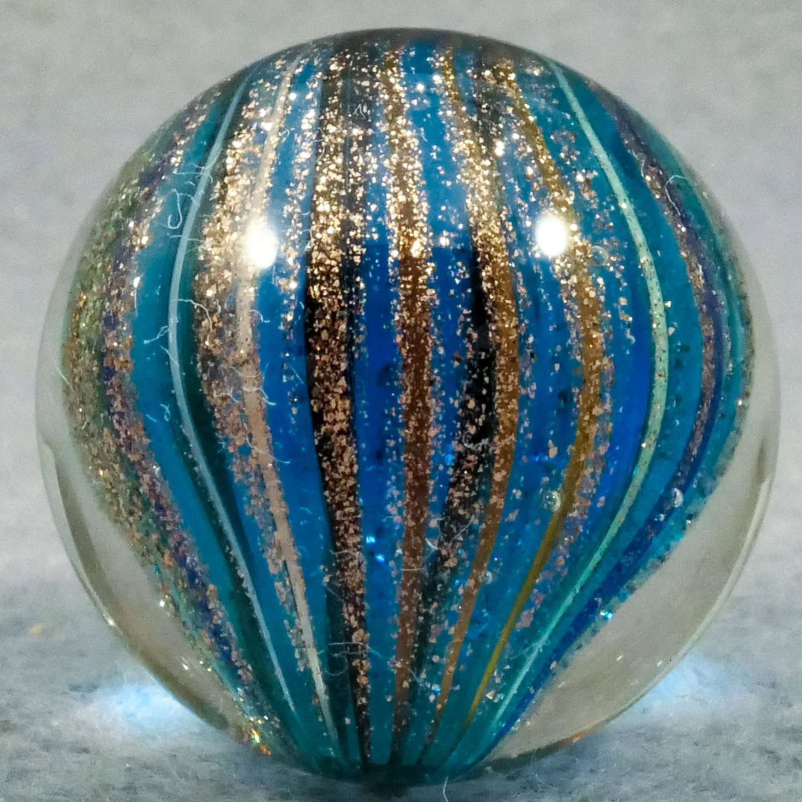 Marbles: CONTEMPORARY HANDMADE, Rolf Wald. 27/32". Mint (9.9). (1 of 5)