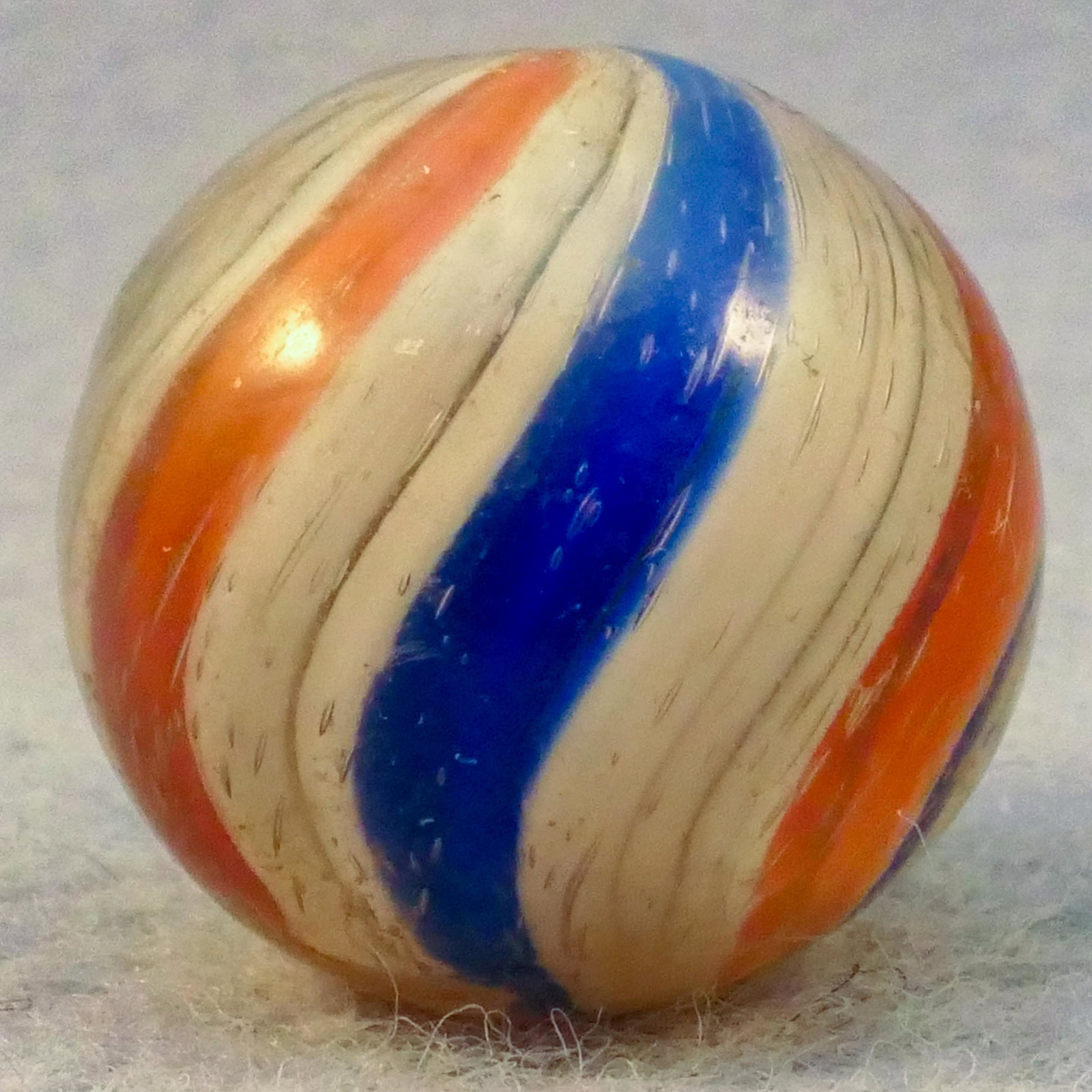 Marbles: SWIRL, Peppermint. 3/4". Mint (9.9). (1 of 6)
