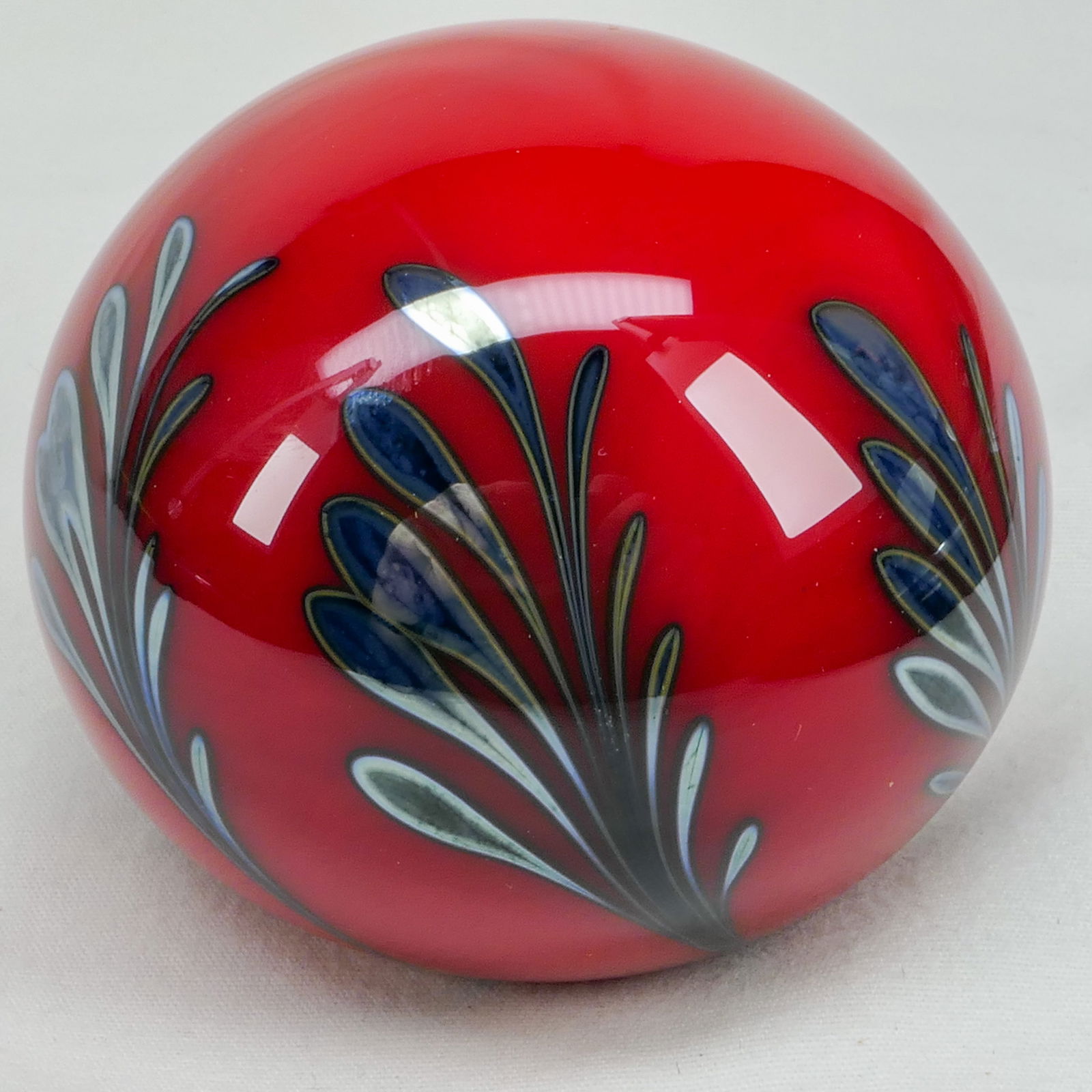 PAPERWEIGHT: DANIEL LOTTON. 1988. Bing Cherry. (1 of 8)