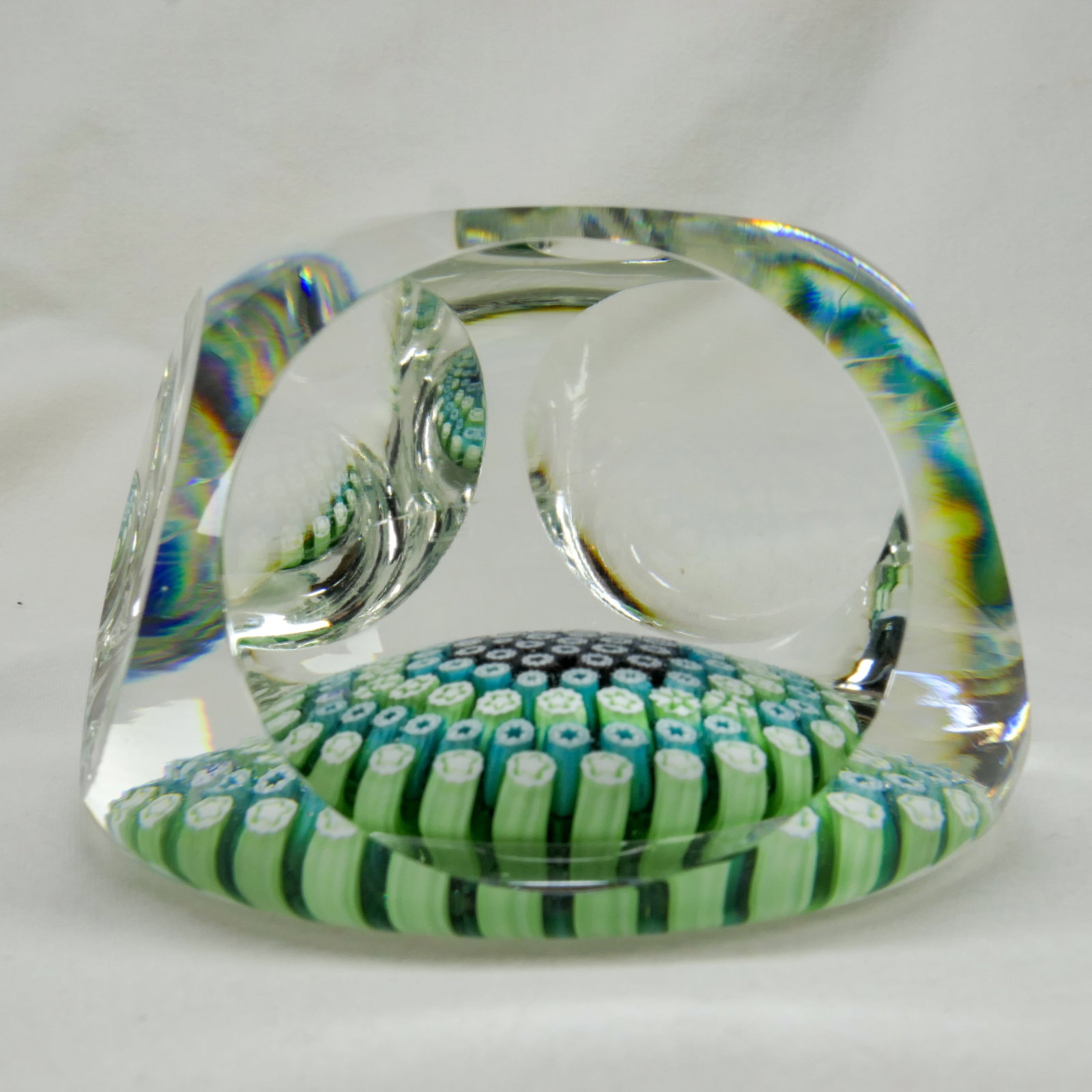 PAPERWEIGHT: WHITEFRIARS. 1970. Close Pack Millefiori. (1 of 8)