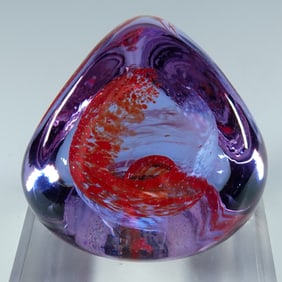 PAPERWEIGHT, Caithness Glass. Pebble.
