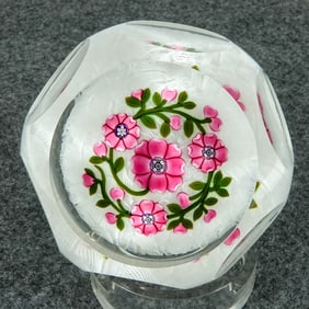 PAPERWEIGHT, Peter McDougall. Floral.