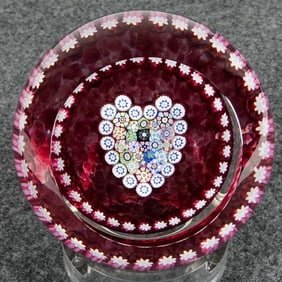 PAPERWEIGHT, Perthshire Paperweights. Closepack Heart.