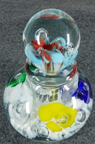 PAPERWEIGHT, St. Clair Studios. Perfume Bottle.