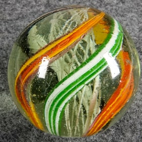 SWIRL, Latticinio Core. 1-3/4". Near Mint(+) (8.9).